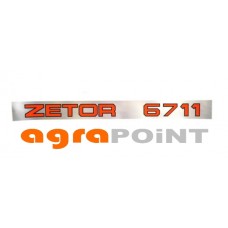 Zetor Schlepperbezeichnung Aufkleber 67115305 Ersatzteile » Agrapoint