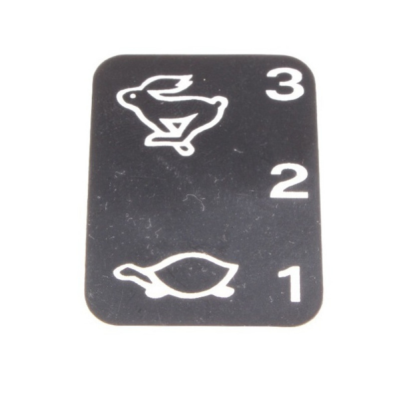Zetor 3-stufiges Multiplikatoretikett - Aufkleber - Schild - Dreistufiger Drehmomentvervielfältiger 10.196.034 Ersatzteile » Agrapoint 