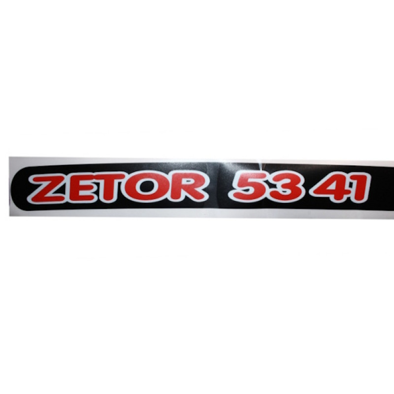 Zetor Schlepperbezeichnung Aufkleber " 5341 ZETOR " 53.802.024 Ersatzteile » Agrapoint