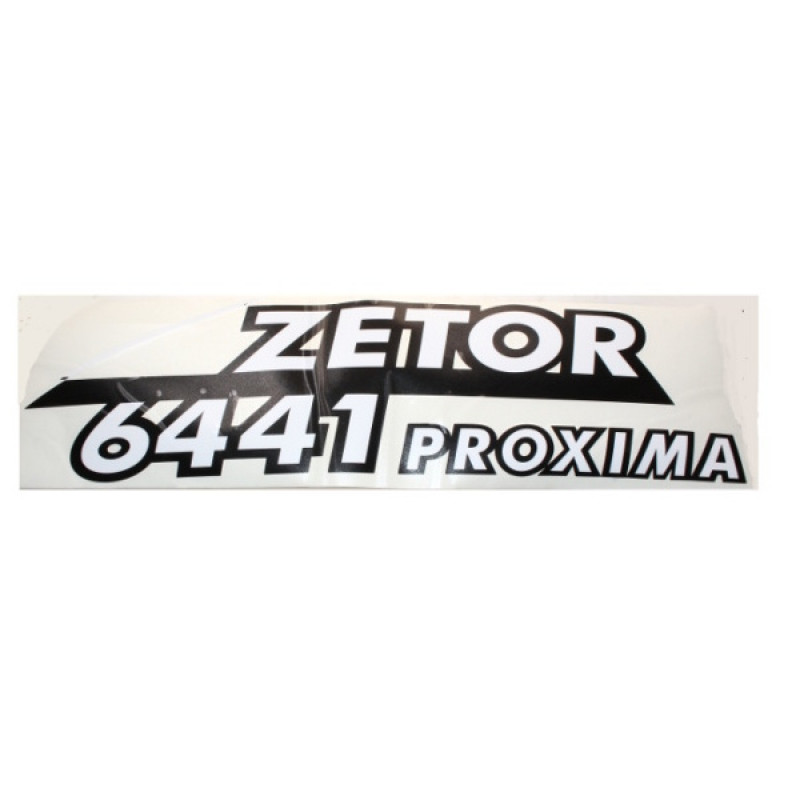 Zetor Schlepperbezeichnung - Aufkleber - Sticker - " ZETOR 6441 PROXIMA " - links 54.802.011 Ersatzteile » Agrapoint 