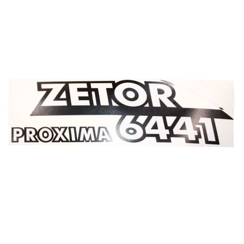 Zetor Schlepperbezeichnung - Aufkleber - Sticker - " ZETOR 6441 PROXIMA " - rechts 54.802.023 Ersatzteile » Agrapoint 
