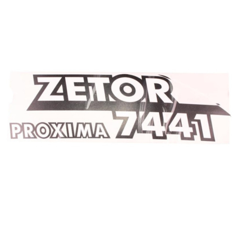 Zetor Schlepperbezeichnung - Aufkleber - Sticker - " ZETOR 7441 PROXIMA " - rechts 54.802.024 Ersatzteile » Agrapoint 