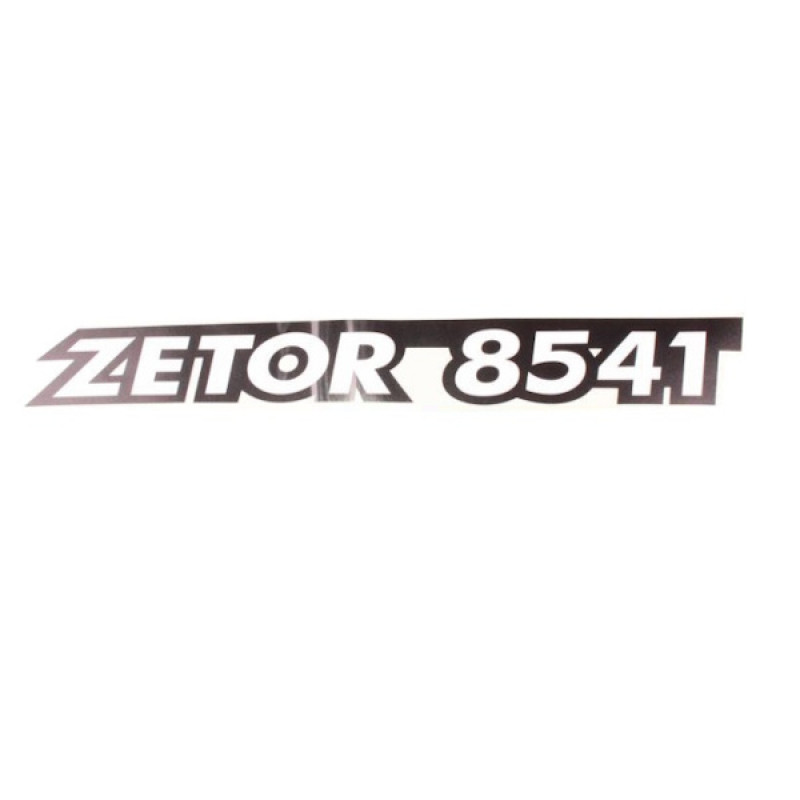 Zetor Schlepperbezeichnung - Aufkleber - Sticker - " ZETOR 8541 " - links 54.802.051 Ersatzteile » Agrapoint 