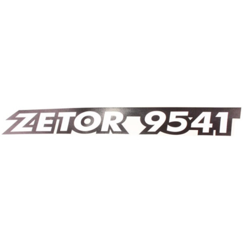 Zetor Schlepperbezeichnung - Aufkleber - Sticker - " ZETOR 9541 " - links 54.802.052 Ersatzteile » Agrapoint 