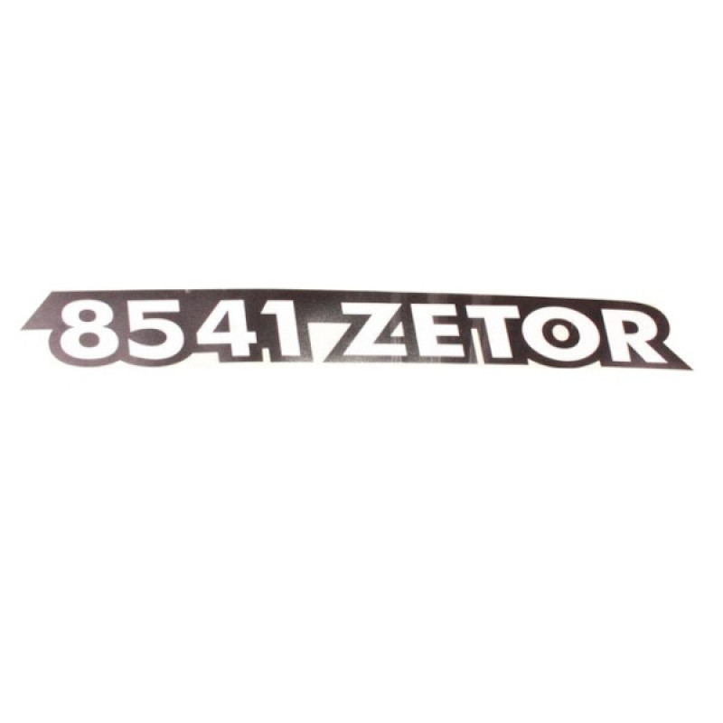 Zetor Schlepperbezeichnung - Aufkleber - Sticker - " ZETOR 8541 " - rechts 54.802.054 Ersatzteile » Agrapoint 