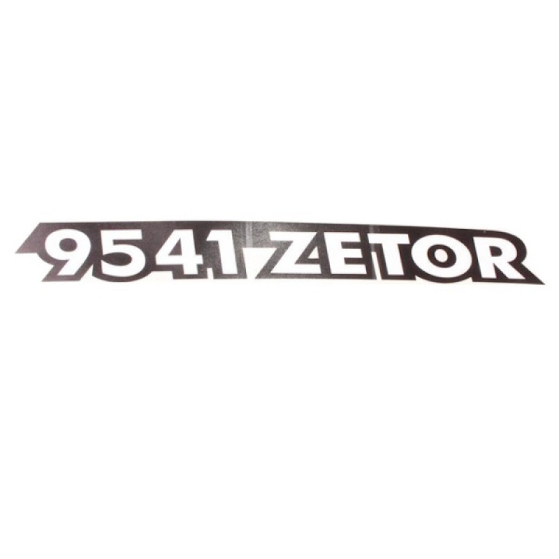 Zetor Schlepperbezeichnung - Aufkleber - Sticker - " ZETOR 9541 " - rechts 54.802.055 Ersatzteile » Agrapoint 