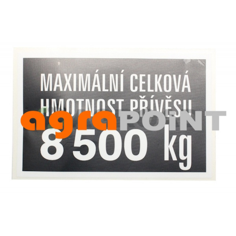 Zetor Aufkleber Gewicht 59116685 53.802.053 Ersatzteile » Agrapoint