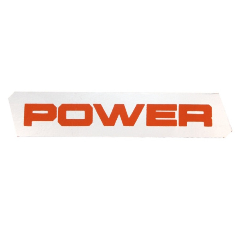 Zetor Beschriftung - Aufkleber - Sticker - links - " POWER " 80.802.005 Ersatzteile » Agrapoint