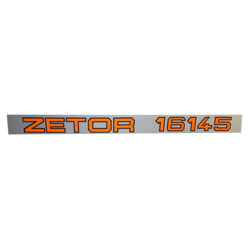 Zetor Beschriftung - Aufkleber - Sticker - links - " ZETOR 16145 " 89.805.002 Ersatzteile » Agrapoint
