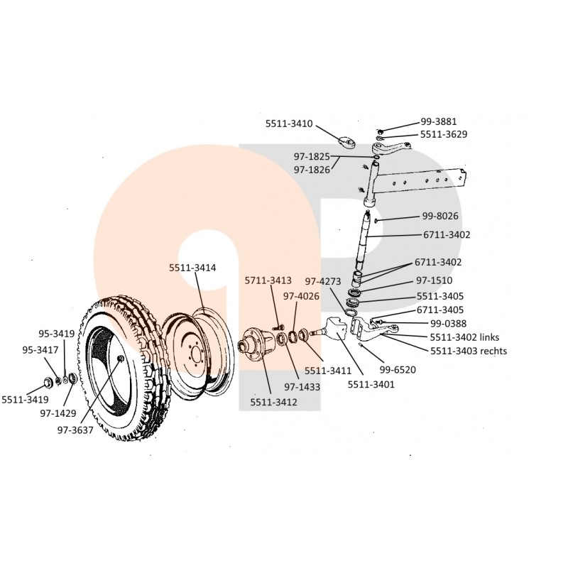 Zetor UR1 Vorderachse Sicherungsblech 67113405 Ersatzteile » Agrapoint 