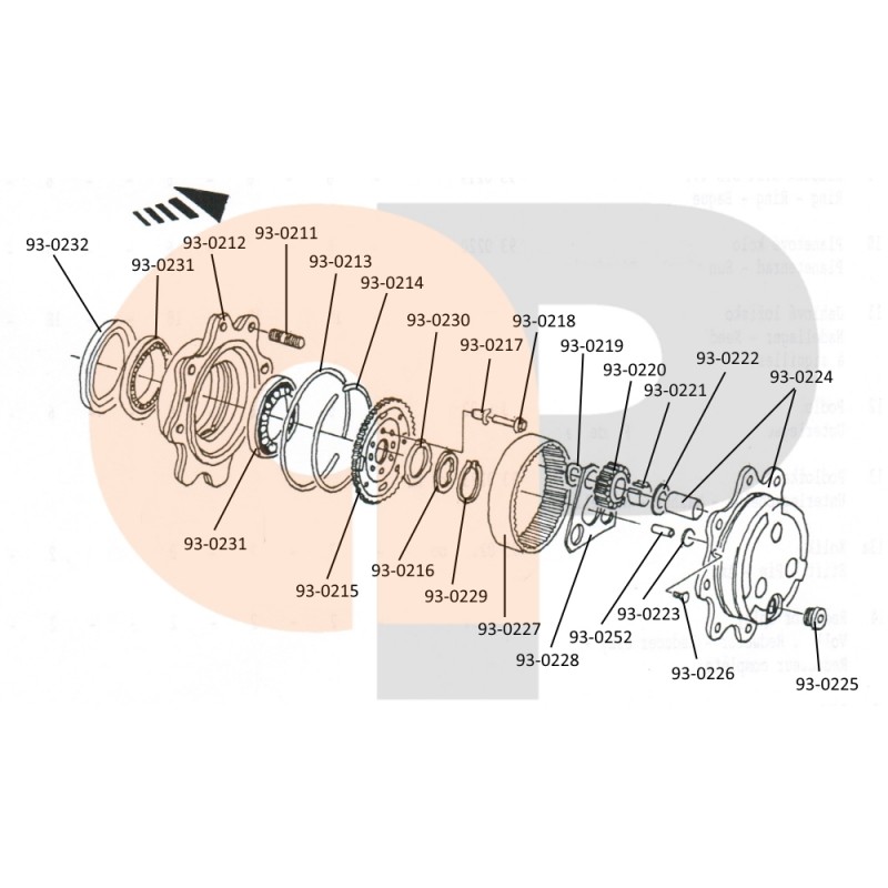 Zetor Carraro Vorderachse Ring 930123 934766  Ersatzteile » Agrapoint 6