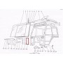 Zetor - Scheibengummi - Kabinenscheibe - untere Frontscheibe - BK6011      5911-7939