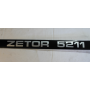 Zetor - Schlepperbezeichnung - Aufschrift - Aufkleber - " ZETOR 5211 " - rechts           7011-5323