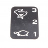 Zetor 3-stufiges Multiplikatoretikett - Aufkleber - Schild - Dreistufiger Drehmomentvervielfältiger 10.196.034 Ersatzteile » Agrapoint 