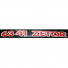 Zetor Schlepperbezeichnung Aufkleber " 6341 ZETOR " 53.802.002  Ersatzteile » Agrapoint