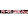 Zetor Schlepperbezeichnung Aufkleber " 7341 ZETOR " 53.802.006  Ersatzteile » Agrapoint