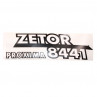 Zetor Schlepperbezeichnung - Aufkleber - Sticker - " ZETOR 8441 PROXIMA " - rechts 54.802.018 Ersatzteile » Agrapoint 