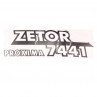 Zetor Schlepperbezeichnung - Aufkleber - Sticker - " ZETOR 7441 PROXIMA " - rechts 54.802.024 Ersatzteile » Agrapoint 