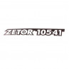 Zetor Schlepperbezeichnung - Aufkleber - Sticker - " ZETOR 10541 " - links 54.802.053 Ersatzteile » Agrapoint 