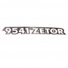 Zetor Schlepperbezeichnung - Aufkleber - Sticker - " ZETOR 9541 " - rechts 54.802.055 Ersatzteile » Agrapoint 