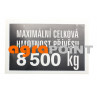 Zetor Aufkleber Gewicht 59116685 53.802.053 Ersatzteile » Agrapoint